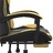 Cadeira Gaming Giratória + Apoio Couro Artificial Preto/dourado