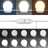 Toucador com Luzes LED 95x50x133,5 cm Pinho Maciço Branco