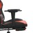 Cadeira Gaming C/ Apoio Pés Couro Artificial Preto e Vermelho
