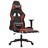 Cadeira Gaming +apoio Pés Couro Artificial Preto/vermelho Tinto