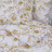 Conjunto de Capa de Edredão 220x240cm Algodão Branco e Castanho
