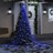 Iluminação P/ árvore de Natal 320 Luzes LED 375 cm Azul