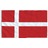 Bandeira da Dinamarca e Mastro 6,23 M Alumínio