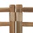 Biombo com 4 Painéis Dobráveis Bambu e Lona 160 cm
