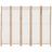 Divisória/biombo com 5 Painéis Dobráveis 200 cm Bambu e Lona