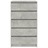 Armário de Gavetas 60x36x103 cm Deriv. Madeira Cinzento Cimento