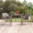 Mesa de Jardim com Tampo de Vidro 90x90x75 cm Vime Pe Cinzento