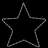 Figura Natalícia de Estrelas + 48 Leds 3pcs 56 cm Branco Quente