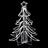 árvore de Natal Dobrável C/ Leds 3pcs 87x87x93 cm Branco Quente