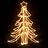 árvore de Natal Dobrável C/ Leds 3pcs 87x87x93 cm Branco Quente