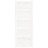 Porta de Celeiro 80x1,8x204,5 cm Madeira de Pinho Maciça Branco