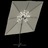 Guarda-sol Cantilever C/ Leds 400x300 cm Branco Areia