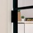 Porta Interior 102x201,5 cm Vidro Temperado/alumínio Fino Preto