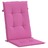 Almofadões Cadeira de Encosto Alto de Jardim 2 pcs Tecido Rosa