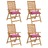 Almofadões P/ Cadeira 4 pcs 50x50x7 cm Tecido Rosa
