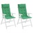 Almofadões P/ Cadeira Encosto Alto 2 pcs Tecido Oxford Verde