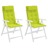 Almofadões P/ Cadeira Encosto Alto 2 pcs Oxford Verde Brilhante