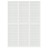 Biombo Dobrável com 3 Painéis Estilo Japonês 120x170 cm Branco