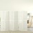 Biombo Dobrável com 6 Painéis Estilo Japonês 240x170 cm Branco
