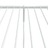 Estrutura de Cama com Cabeceira e Pés 90x200 cm Metal Branco