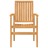 Cadeiras de Jardim Empilháveis 2 pcs 56,5x57,5x91cm Teca Maciça
