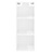 Armário alto34,5x32,5x180cm Madeira Processada Branco Brilhante