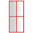 Divisória de Chuveiro 80x195 cm Vidro Transparente Esg Vermelho