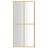 Divisória de Chuveiro 90x195 cm Vidro Transparente Esg Dourado