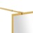 Divisória de Chuveiro 118x195 cm Vidro Transparente Esg Dourado