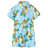 Vestido para Criança com Estampa de Ananás Azul 128