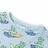 Pijama de Manga Curta para Criança Azul-claro 92