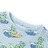 Pijama de Manga Curta para Criança Azul-claro 104
