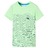 T-shirt para Criança com Estampa de Tubarão Verde-néon 140
