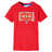 T-shirt Infantil Design Baliza de Futebol Vermelho 104