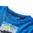 T-shirt Manga Comprida P/ Criança Estampa Futebolista Azul-cobalto 140