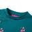 Sweatshirt para Criança com Estampa de Brilhantes Verde-escuro 116