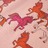 Pijama Manga Comprida P/ Criança C/ Estampa de Cavalo Rosa-claro 92