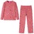 Pijama Manga Comprida P/ Criança C/ Estampa Unicórnio Rosa-velho 116