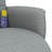 Cadeira Massagens Reclinável C/ Apoio de Pés Tecido Cinza-claro