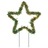 Decoração Estrela de Natal C/ Luz e Estacas 3 pcs 50 Leds 29 cm