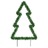 Decoração árvore de Natal C/ Luz e Estacas 115 Luzes LED 90 cm