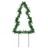 Decoração árvore de Natal C/ Luz e Estacas 3 pcs 50 Leds 30 cm