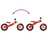 Bicicleta de Equilíbrio P/ Crianças C/ Pneus de Ar Vermelho