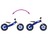 Bicicleta de Equilíbrio P/ Criança C/ Pneus de Ar Azul