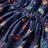 Vestido de Manga Comprida para Criança Estampa Folhas Azul-marinho 128