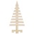 árvore de Natal Decorativa 60 cm Madeira de Pinho Maciça