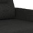 Sofá de 2 Lugares Tecido 120 cm Preto