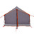 Tenda de Campismo P/ 2 Pessoas Tafetá 185T Cinzento/laranja