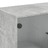 Armário de Apoio C/ Portas de Vidro 68x37x75,5 cm Cinza Cimento