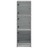 Aparador Alto C/ Portas de Vidro 35x37x109 cm Cinzento Sonoma